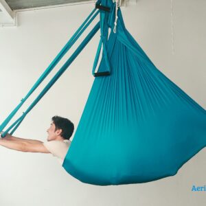  Ableme Aerial Yoga Silks - Kit de hamaca de 9 yardas  (estiramiento bajo-medio) para danza aérea, yoga volador, kit de inicio de  yoga con juego de herramientas, columpio para todos los