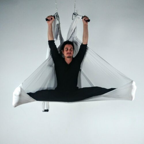 Anti-Gravity Aerial Yoga Hammock Swing Six Handles Sling Pilates Set Kit  Include Steel Carabiners Extension Straps No Ceiling Hanging Mount Hammock  - China Yoga Swing and Yoga Hammock price