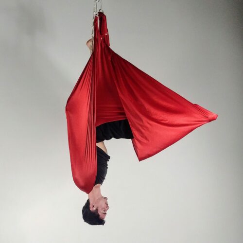 Hamaca de yoga aérea Juego de columpio de entrenamiento de yoga Herramienta  de inversión de eslinga de yoga Columpio de baile volador aéreo Soporte de  mano Pierna dividida Correas(Púrpura) : : Deportes