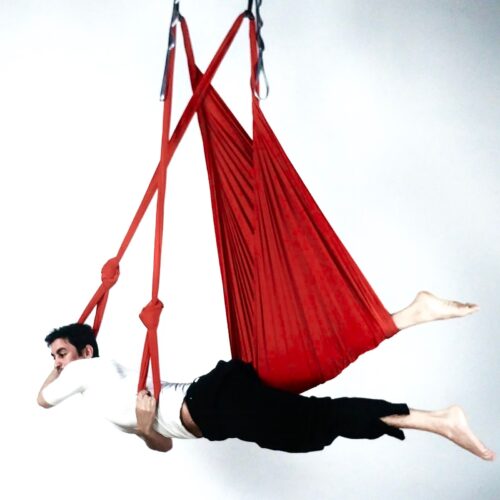 Aerial Yoga Swing Set,Aerial Yoga Hammock Trapeze,Ultra Strong Antigravity  Yoga Hammock Good for Core Strength and Relaxation at HomeV,White